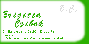 brigitta czibok business card